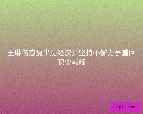王琳伤愈复出历经波折坚持不懈力争重回职业巅峰